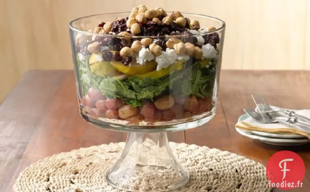 Salade de Fruits et Roquette en Couches