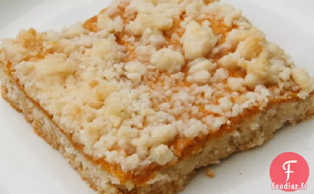 Barres à Biscuits Streusel à la Citrouille