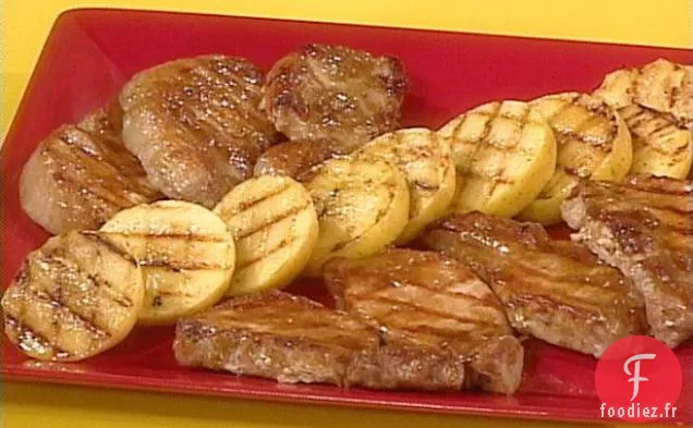 Côtelettes de Porc Grillées à la Moutarde à l'Érable