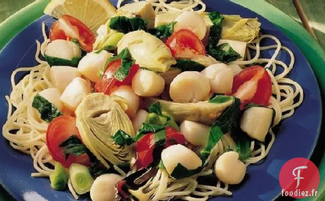 Pétoncles aux Artichauts et Tomates