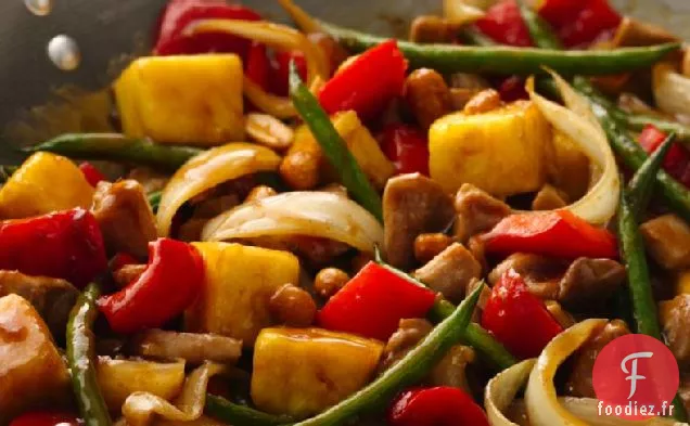 Poulet Sauté Sucré et Épicé