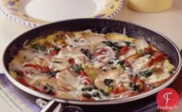 Frittata aux Épinards Frais et Pommes de Terre Neuves