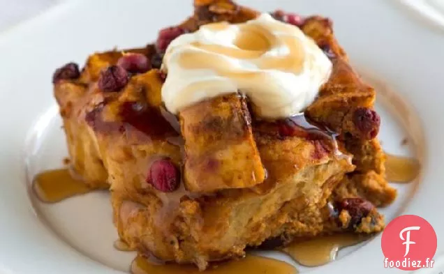 Strates de Petit-déjeuner à la Citrouille et aux Canneberges