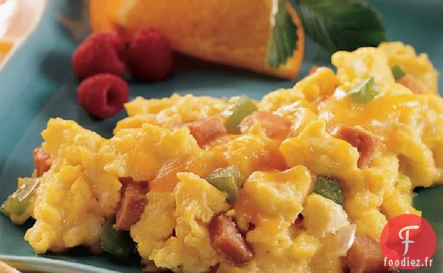 Œufs Brouillés au Jambon et aux Légumes
