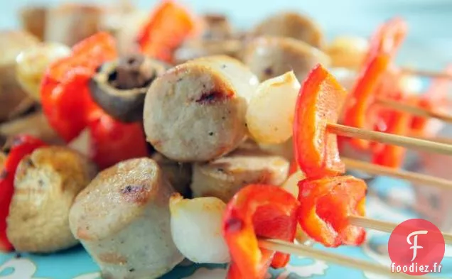 Morveux sur un bâton avec Glaçage à la moutarde Douce