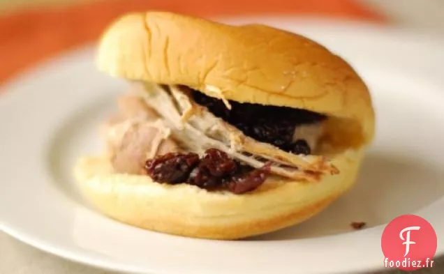 Porc Effiloché Au Cola Aux Cerises Et Sauce À la Moutarde aux Cerises
