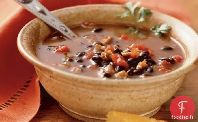 Chili Barbecue aux Haricots Noirs Épicés