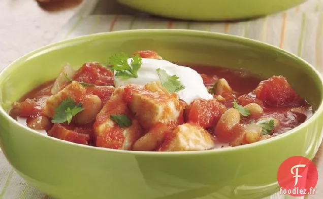 Chili aux Haricots Blancs et au Poulet