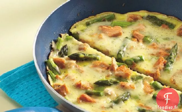 Frittata au Saumon et aux Asperges