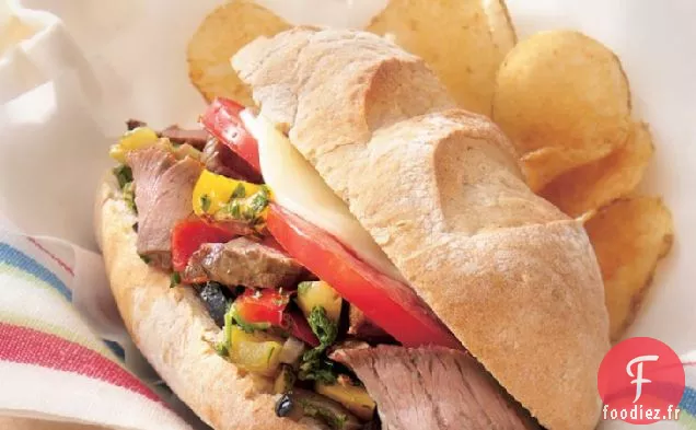 Steak Hoagies Façon Muffuletta