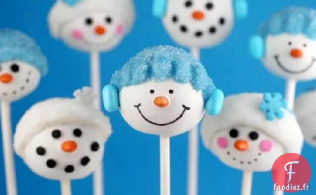 Le Gâteau de Bonhomme de Neige de Bakerella Pops