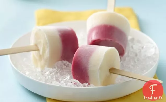 Pop de Glace à la Limonade aux Framboises