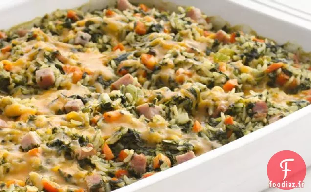 Casserole Maigre d'Épinards et de Riz