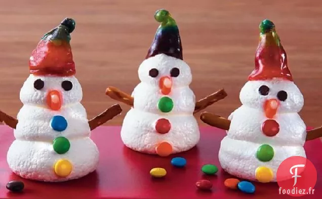 Meringues de Bonhomme de Neige Givrées