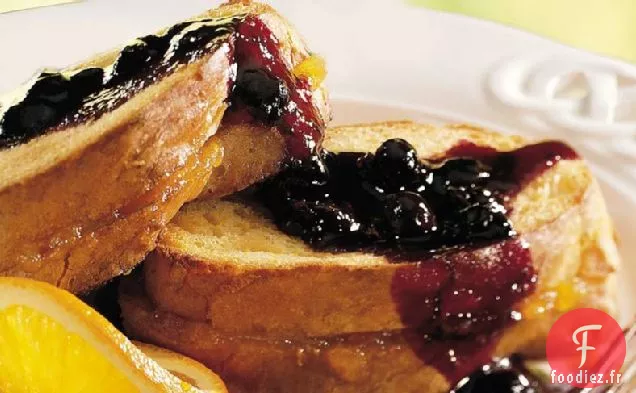 Pain Perdu aux Bleuets et à l'Orange
