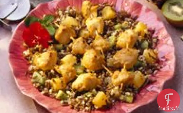 Brochettes de Poulet à la Sauce aux Arachides