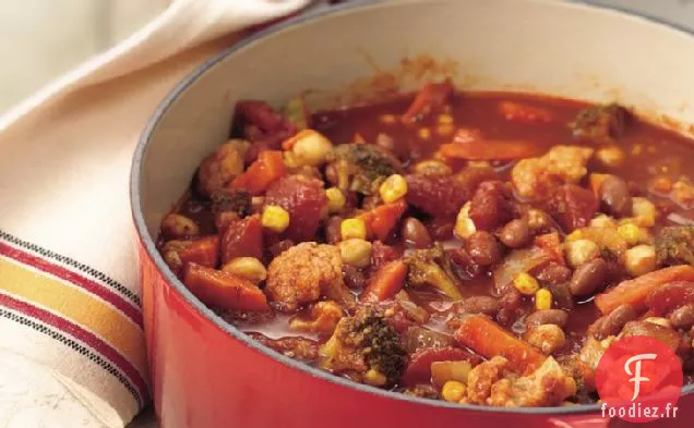 Chili aux Légumes et aux Haricots
