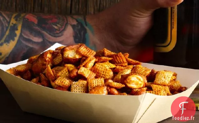 Mélange Chex aux Noix de Bière Sucrées et Épicées