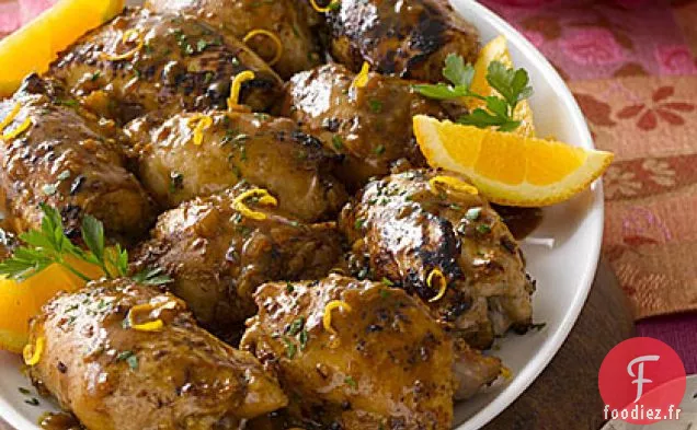 Cuisses de Poulet Sauce Moutarde-Agrumes