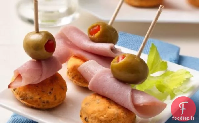 Amuse-Gueules aux Olives et au Jambon