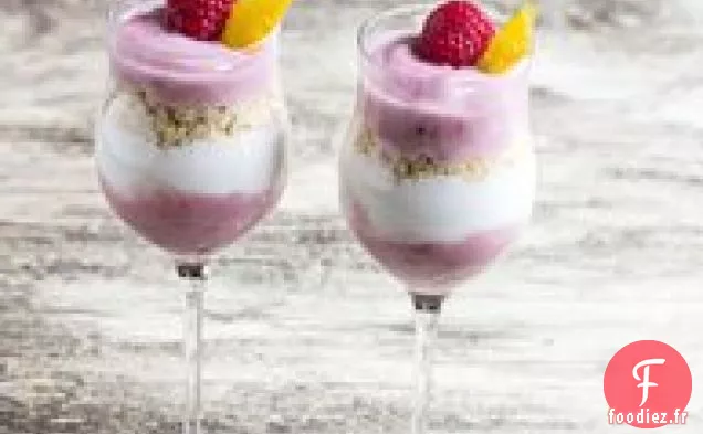 Dessert au Citron Framboise Parfaits au Yogourt