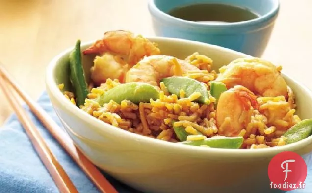 Crevettes aux Agrumes et Riz