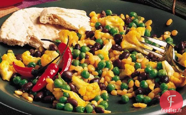 Pois Cassés Indiens aux Légumes