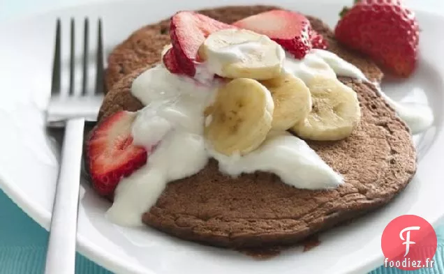 Crêpes au Chocolat aux Fraises