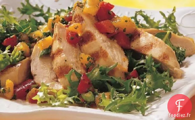 Salade de Poulet Grillé Salsa Abricot
