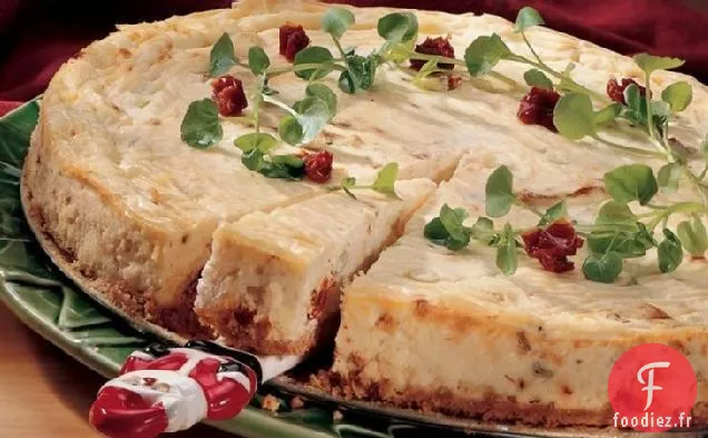 Gâteau au fromage Havarti et Tomate Séchée au Soleil