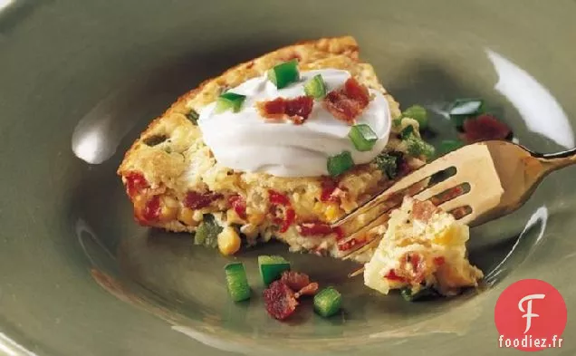 Tarte au Maïs et au Bacon au Calicot Incroyablement Facile