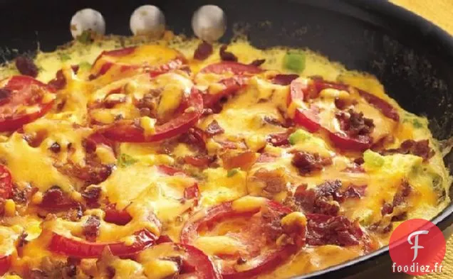 Frittata au Bacon et à la Tomate