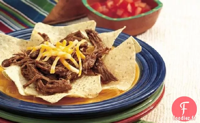 Nachos de Bœuf Râpé à la Mijoteuse
