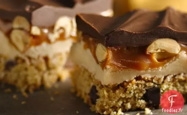 Barres Chocolatées à Biscuits au Beurre d'Arachide Sans Gluten