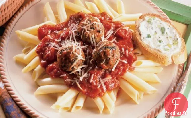 Boulettes De Dinde Italiennes Avec Mostaccioli