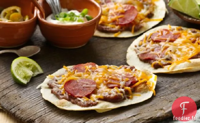Pizzas au Pepperoni Mexicain