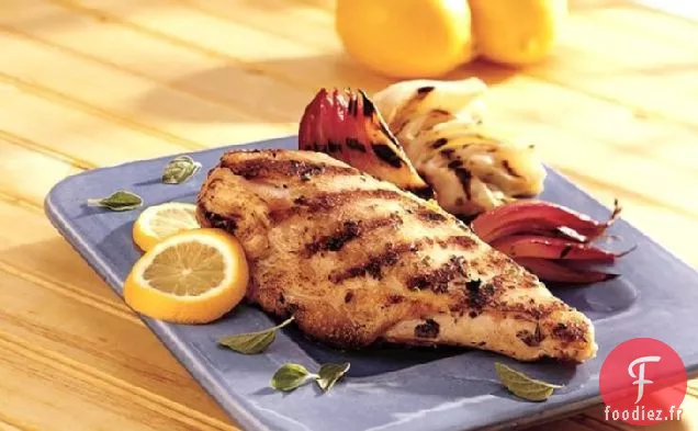 Poulet au Citron Grillé au Fenouil et à l'Oignon