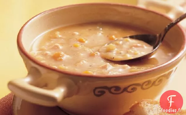 Soupe de Pois Cassés Jaunes à la Mijoteuse au Bacon Canadien