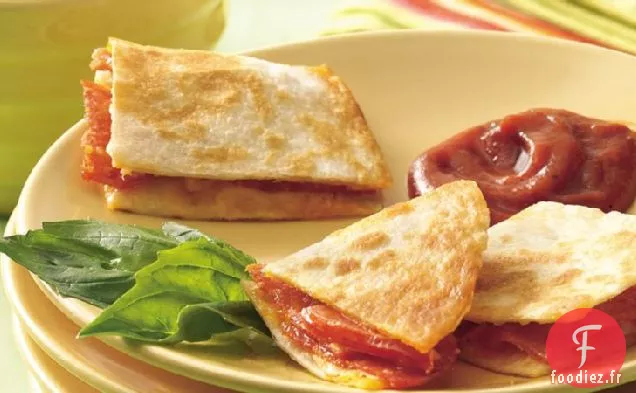 Bouchées de Quesadilla Pizza au Fromage
