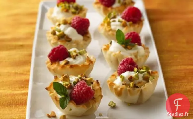 Tartelettes à la Mousse de Pistache et Chocolat Blanc