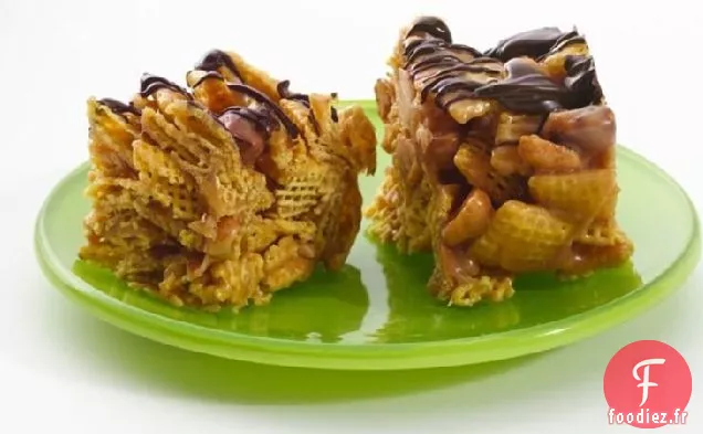 Barres au Beurre d'Arachide Au Miel Sans Gluten Sans Cuisson