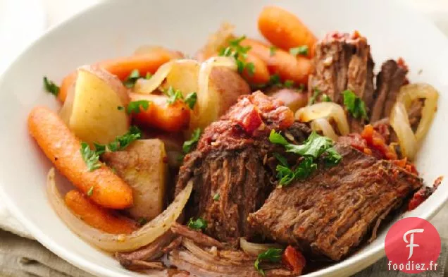 Rôti de Casserole Rôti Au Feu à la Mijoteuse Facile