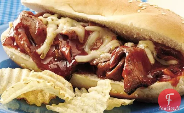 Sandwichs au Rôti de Bœuf Épicé au Barbecue