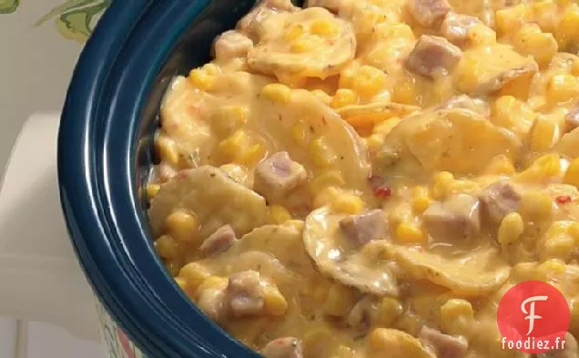 Gratin de Jambon au Fromage à la Mijoteuse