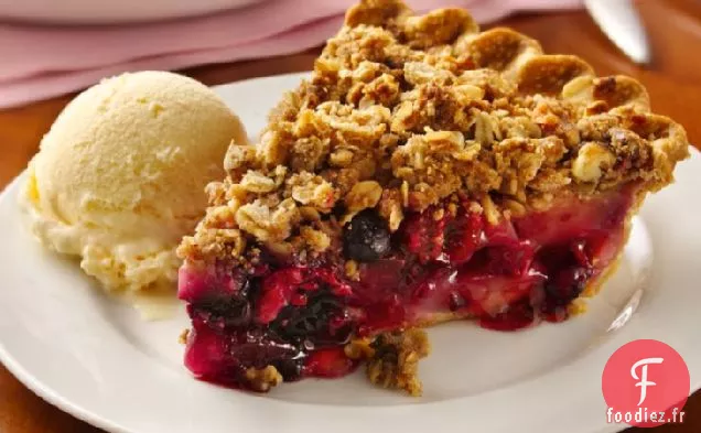 Tarte Croustillante aux Baies et aux Poires