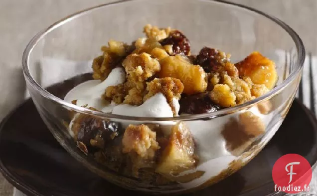 Croustillant Gingembre-Cerise-Poire avec Garniture à l'Avoine