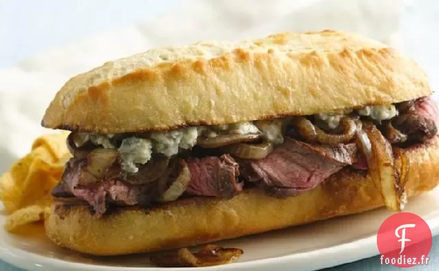 Sandwichs au Steak au Fromage Bleu
