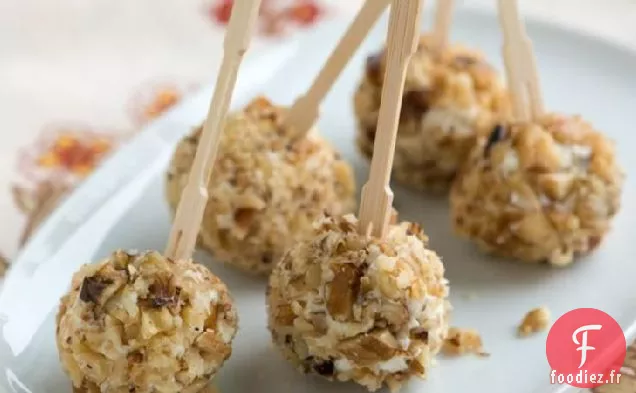 Mini Boules de Fromage aux Figues et aux Noix