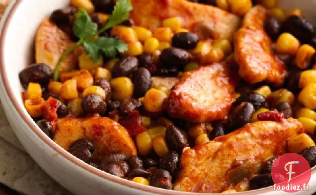 Poulet et Haricots Mexicains Faciles