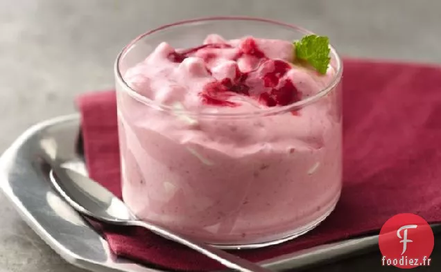 Dessert Célébration au Yogourt aux Framboises